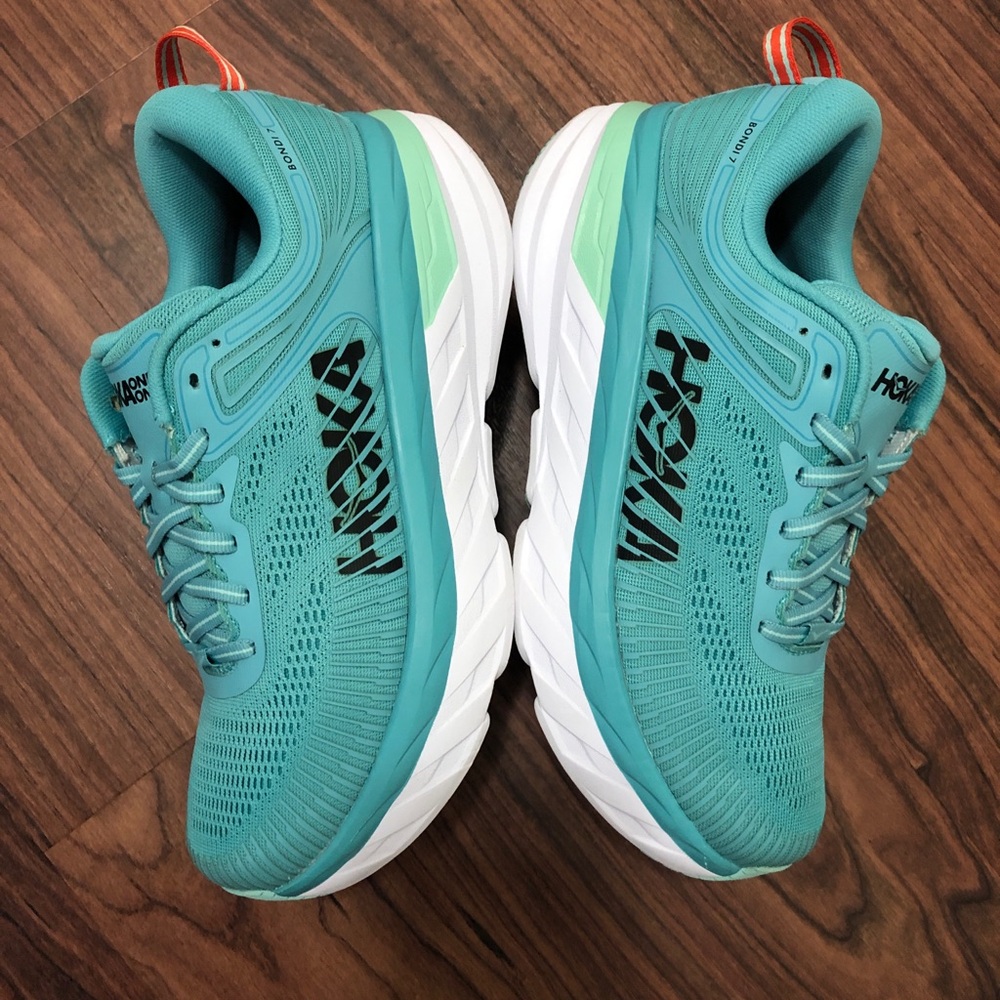 Hoka One One Bondi 7 Aquarelle Women’s 8.5 Wide [1110531-AEBL] - Picture 2 of 9